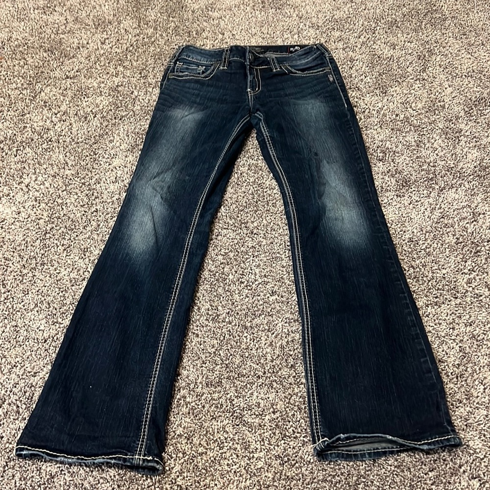 Silver bootcut jeans